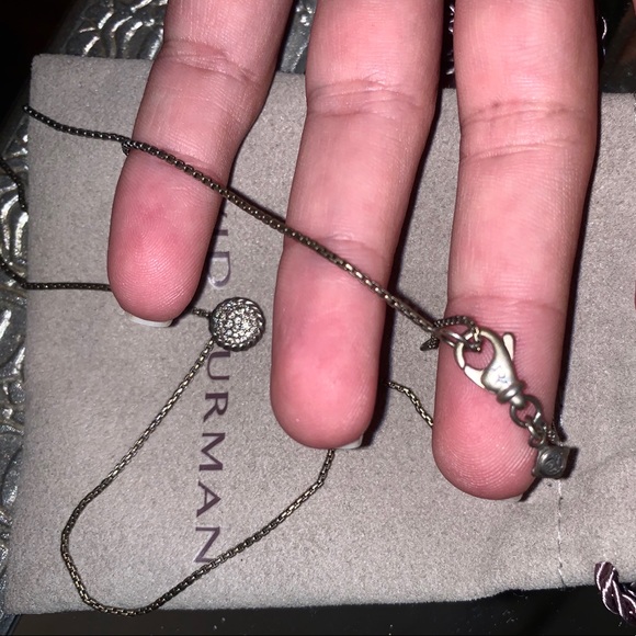 SOLD!!! David Yurman Petite Pavé Pendant Necklace - Picture 4 of 5